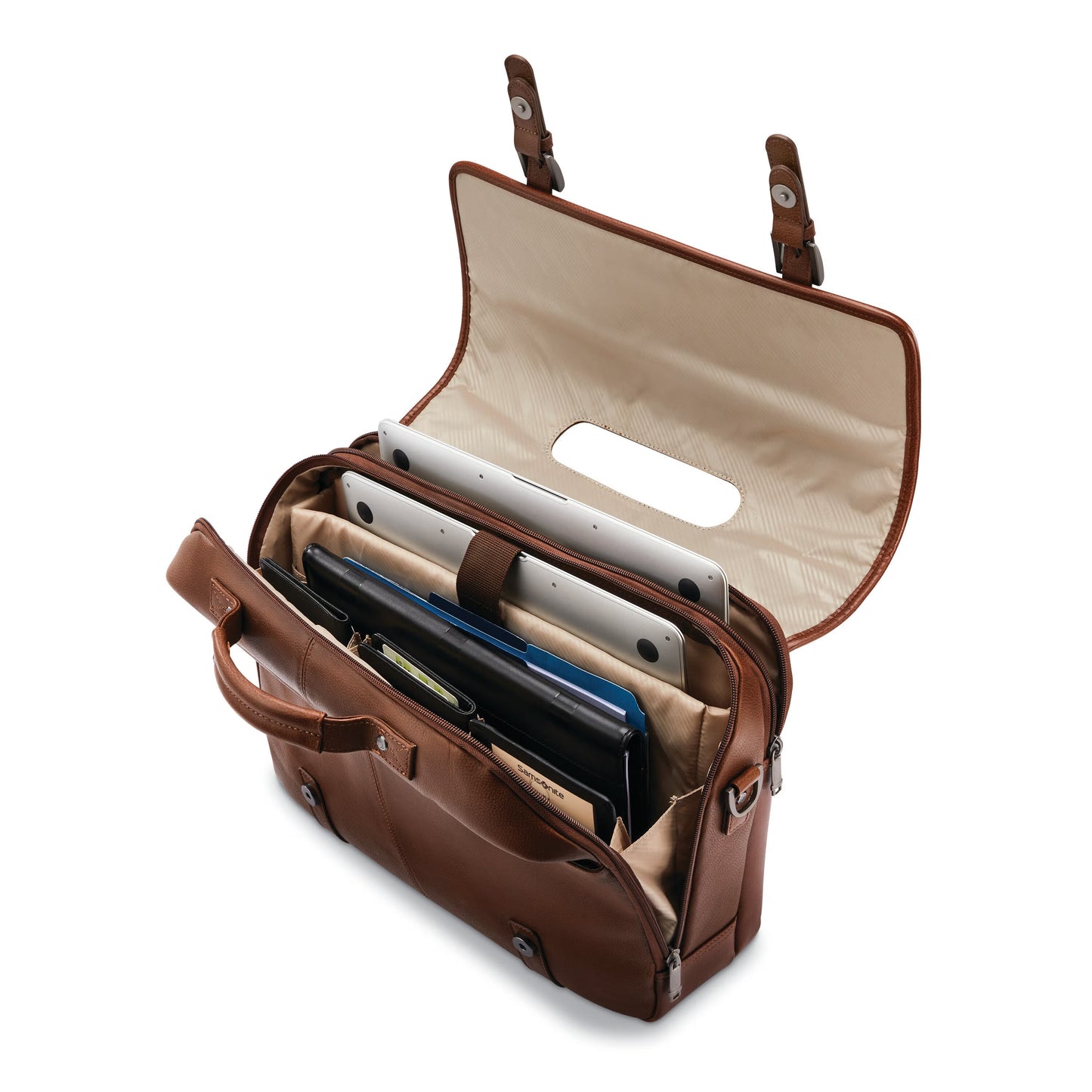 Samsonite Classic Leather Flapover 15.6"