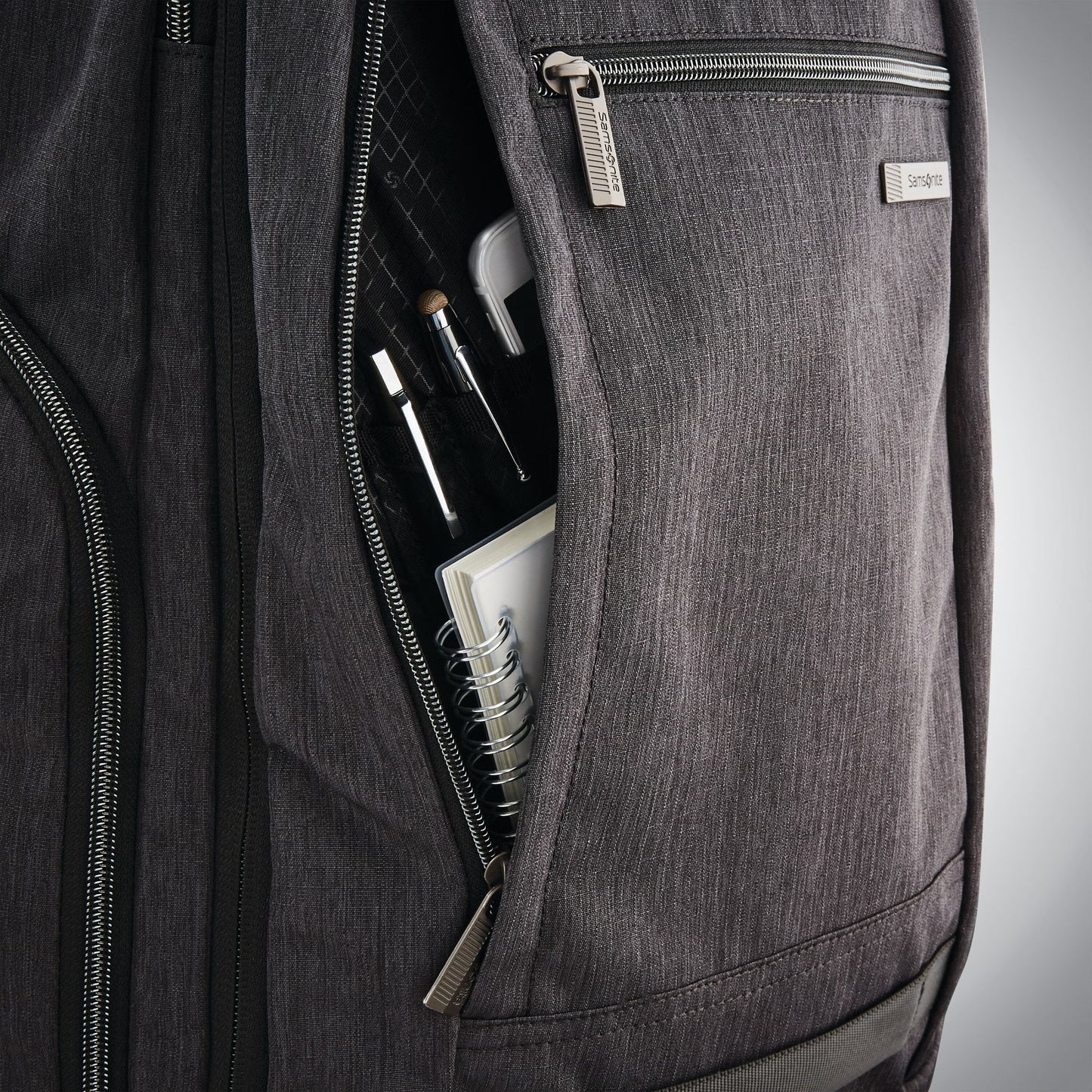 Samsonite Modern Utility Travel Backpack Expandable 17" - Charcoal Heather