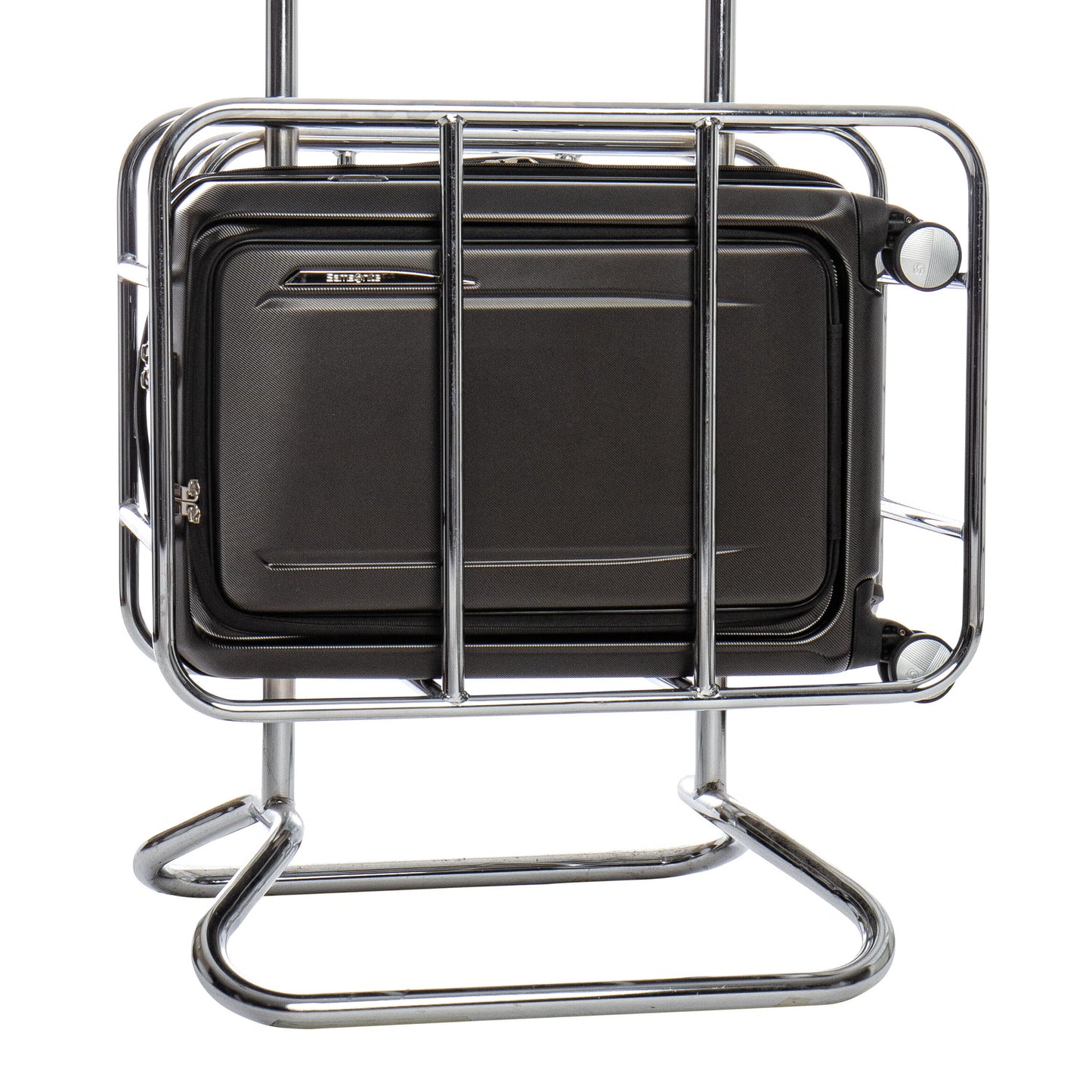 Samsonite Just Right Spinner Valise Cabine Frontale 15" Extensible Coque Rigide - Graphite
