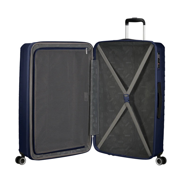 American Tourister Surftime Hardside Large Luggage - Metallic Blue