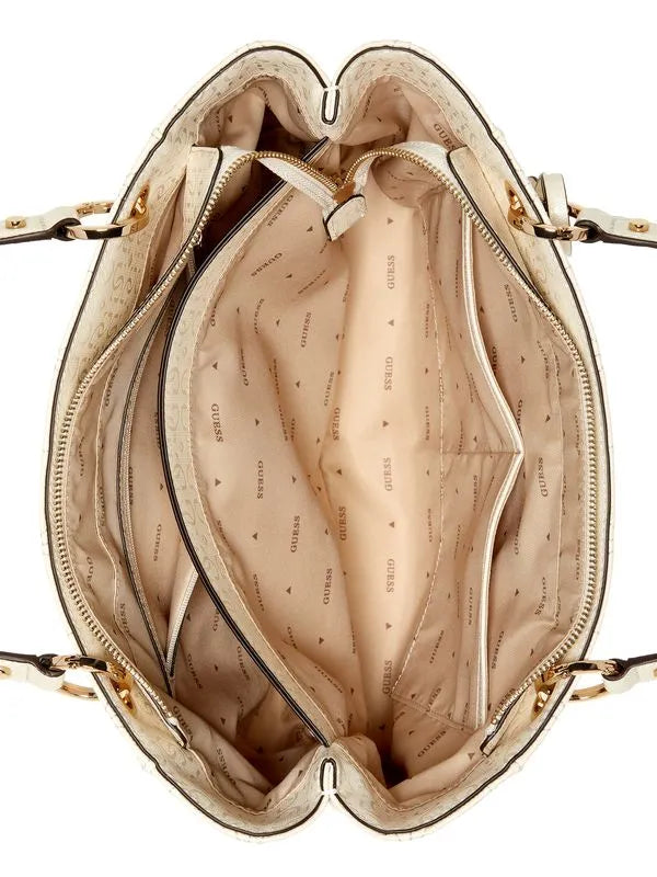 GUESS Aldina Noel Tote Bag - Off White