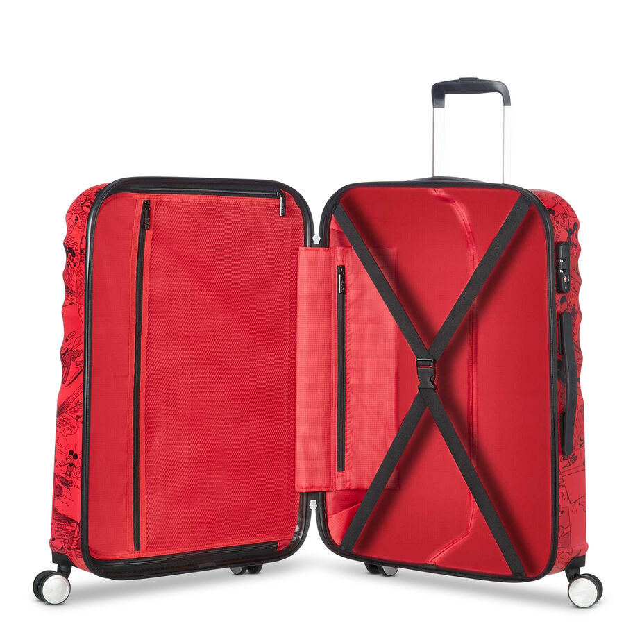 American Tourister Disney Wavebreaker Grande Valise Rigide - Mickey Comics Rouge