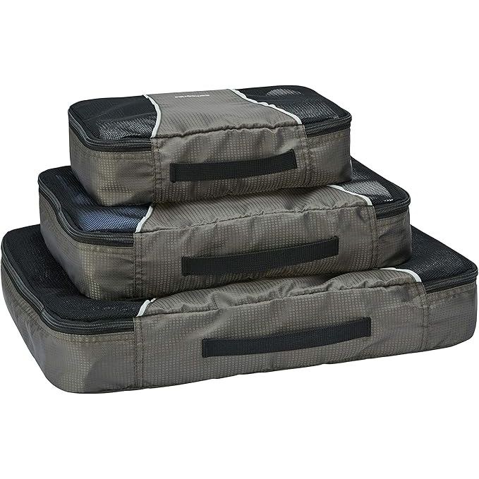 Ensemble de 3 cubes de rangement Samsonite - Charbon