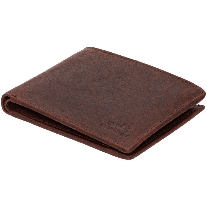 Portefeuille RFID sécurisé Mancini Buffalo avec poche à pièces - Noir