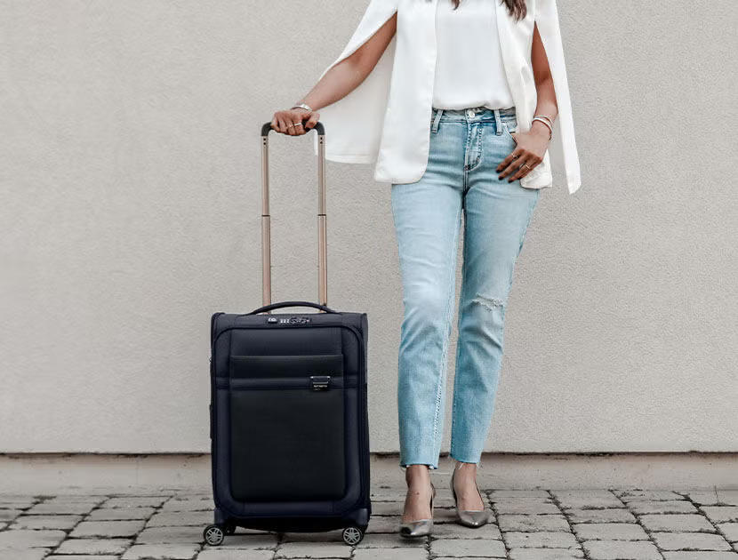 Samsonite Airea Softside Carry On Luggage - Dark Blue