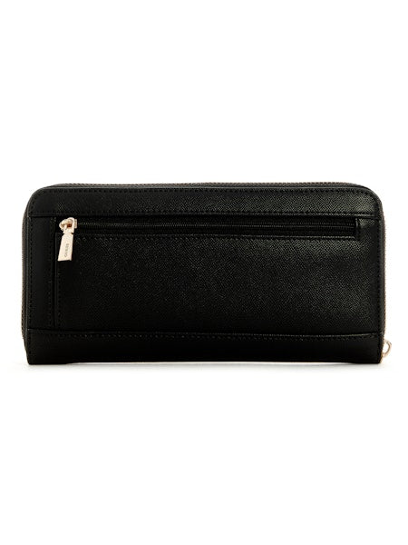 GUESS Mimina SLG Large Zip Around Wallet - Black