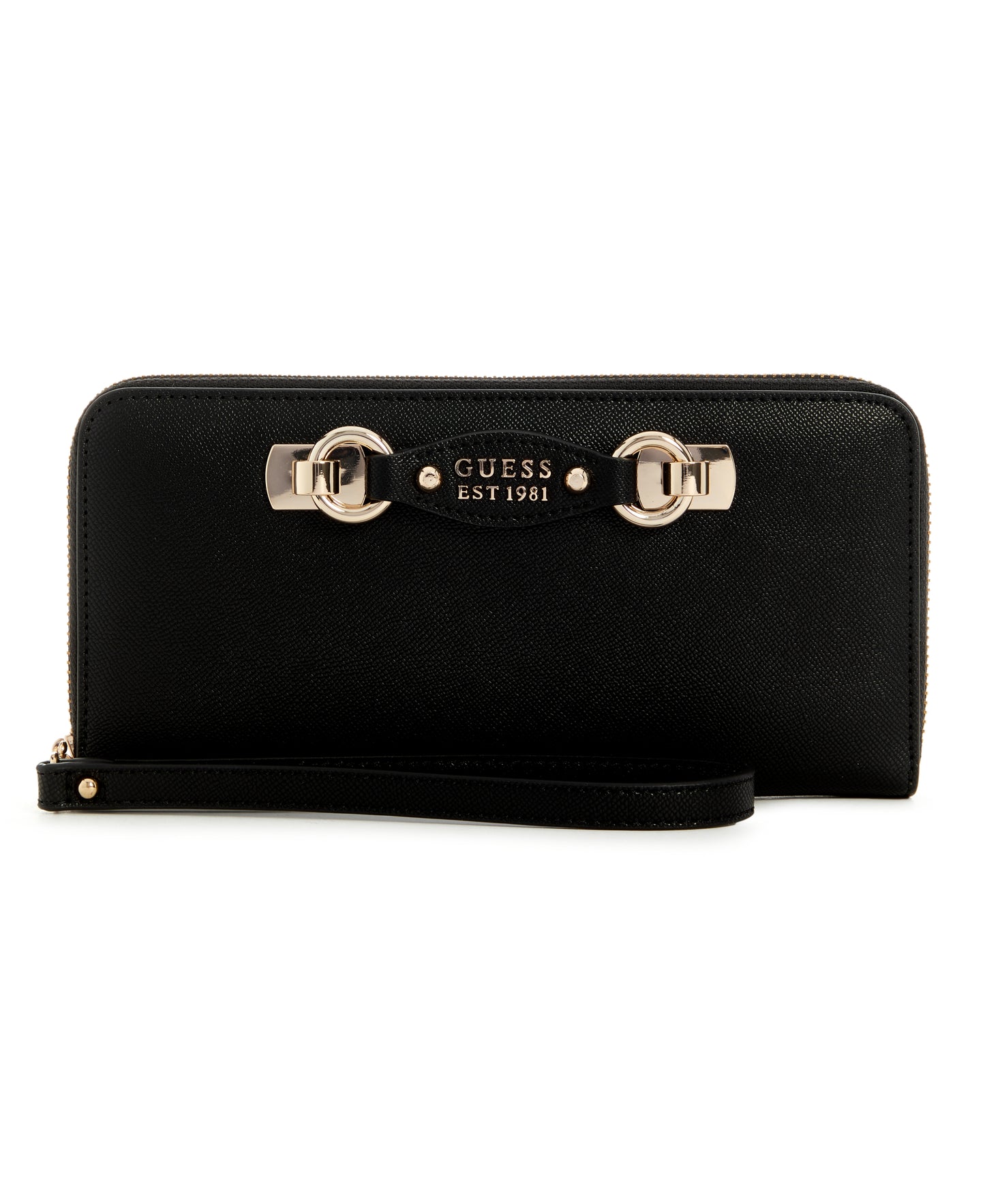 GUESS Mimina SLG Large Zip Around Wallet - Black