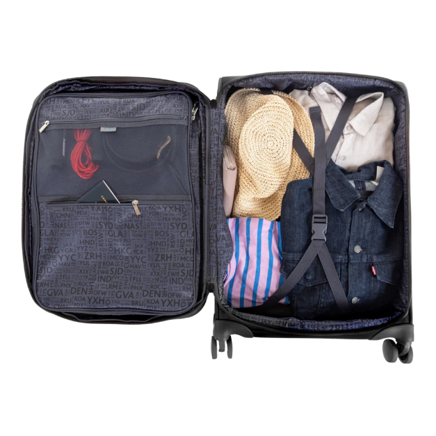 Air Canada Central Collection Softside Medium Spinner Luggage - Charcoal