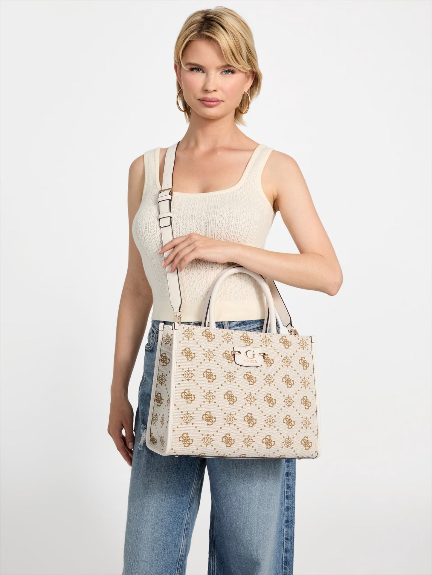 GUESS Neda 2 Compartment Tote Bag