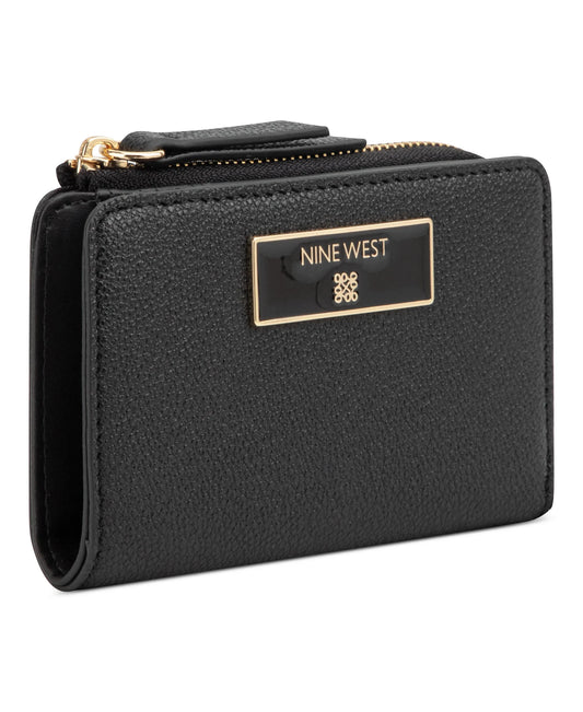 Nine West Mary SLG Zip Around Card Case – Black