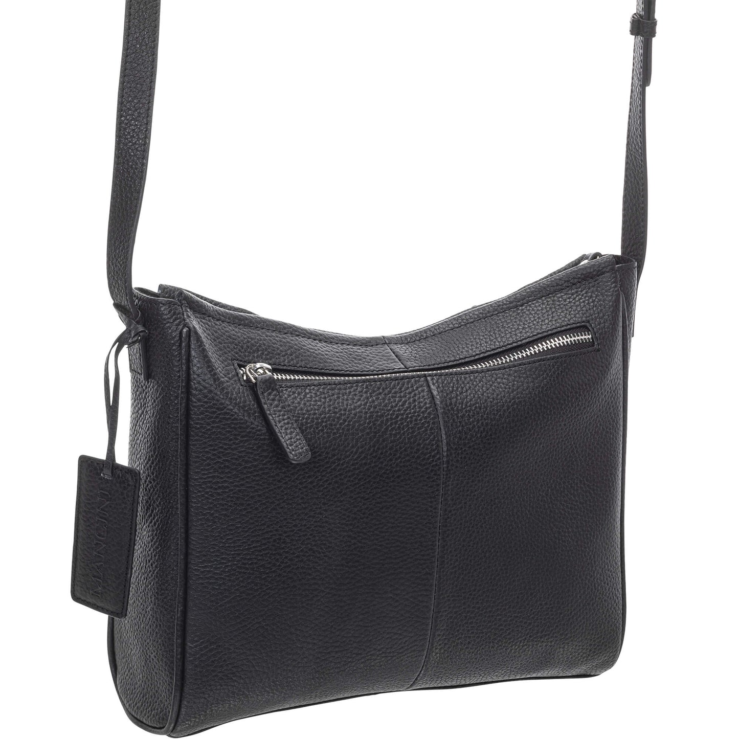 Sac bandoulière Michelle en cuir grainé Mancini