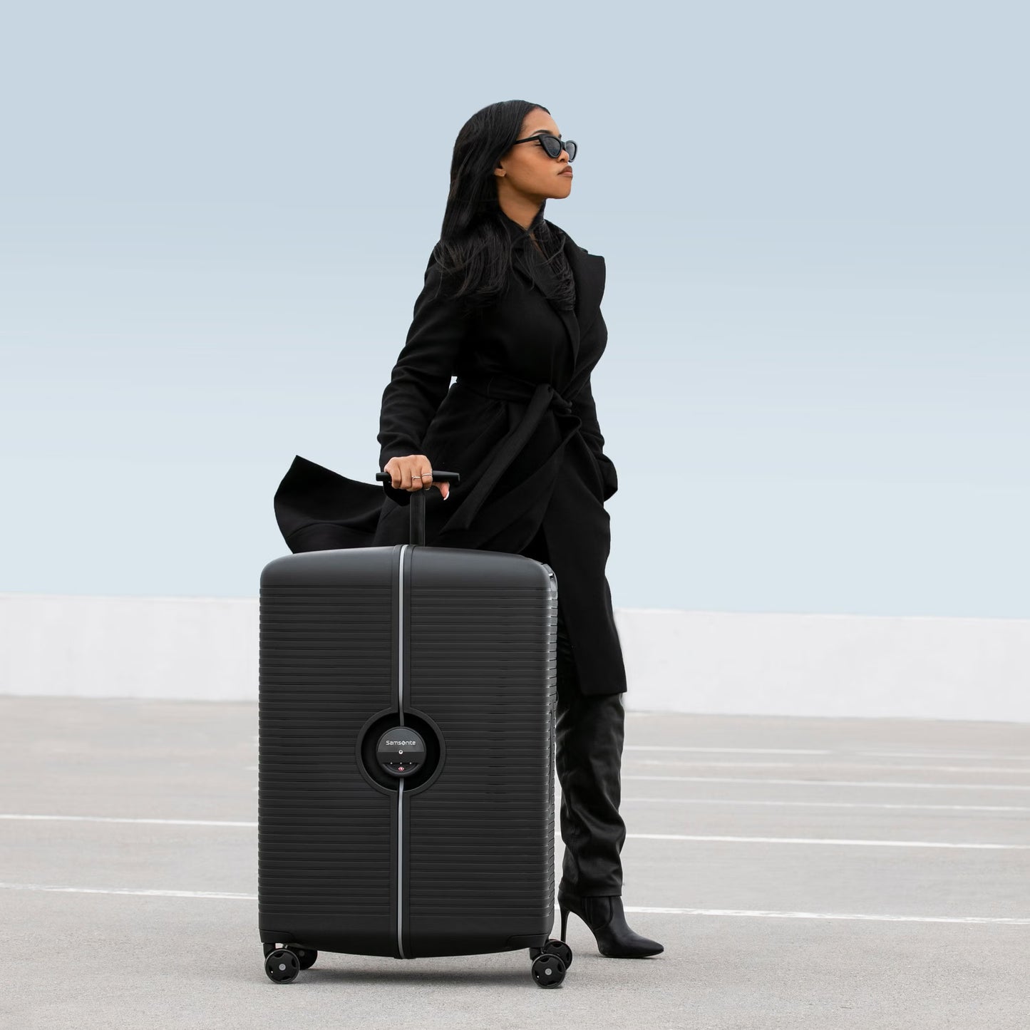 Samsonite Ibon Valise Rigide Grande - Noir