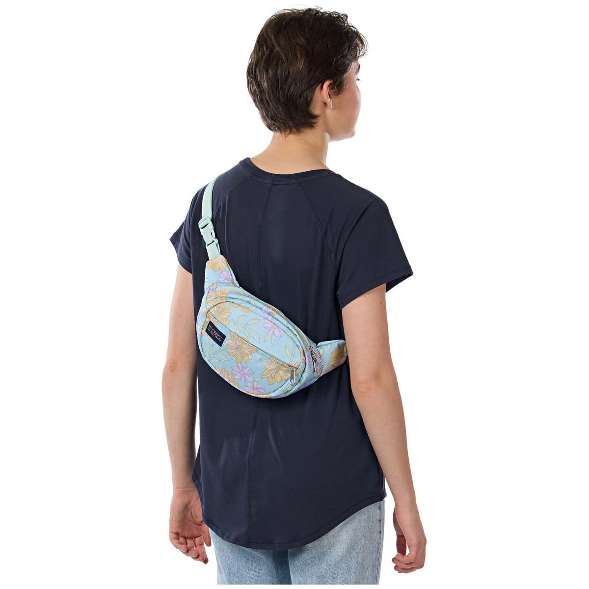 JanSport Sac Banane Fifth Avenue - Floral Fané Menthe Fraîche