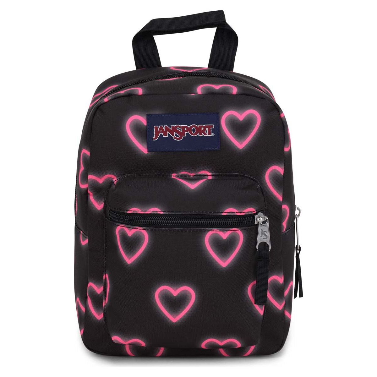 Jansport Big Break Lunch Bag - Happy Hearts Black