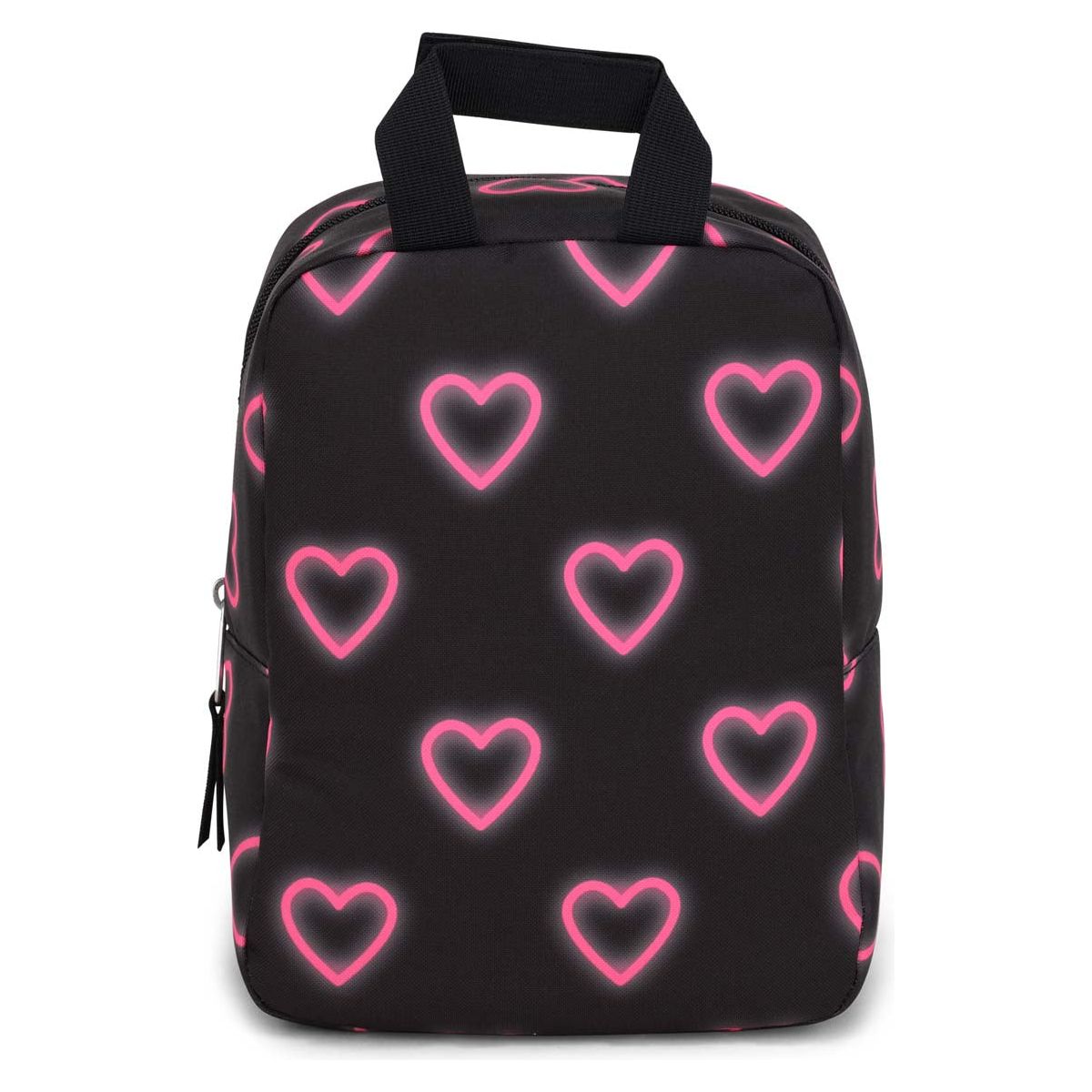 Jansport Big Break Lunch Bag - Happy Hearts Black