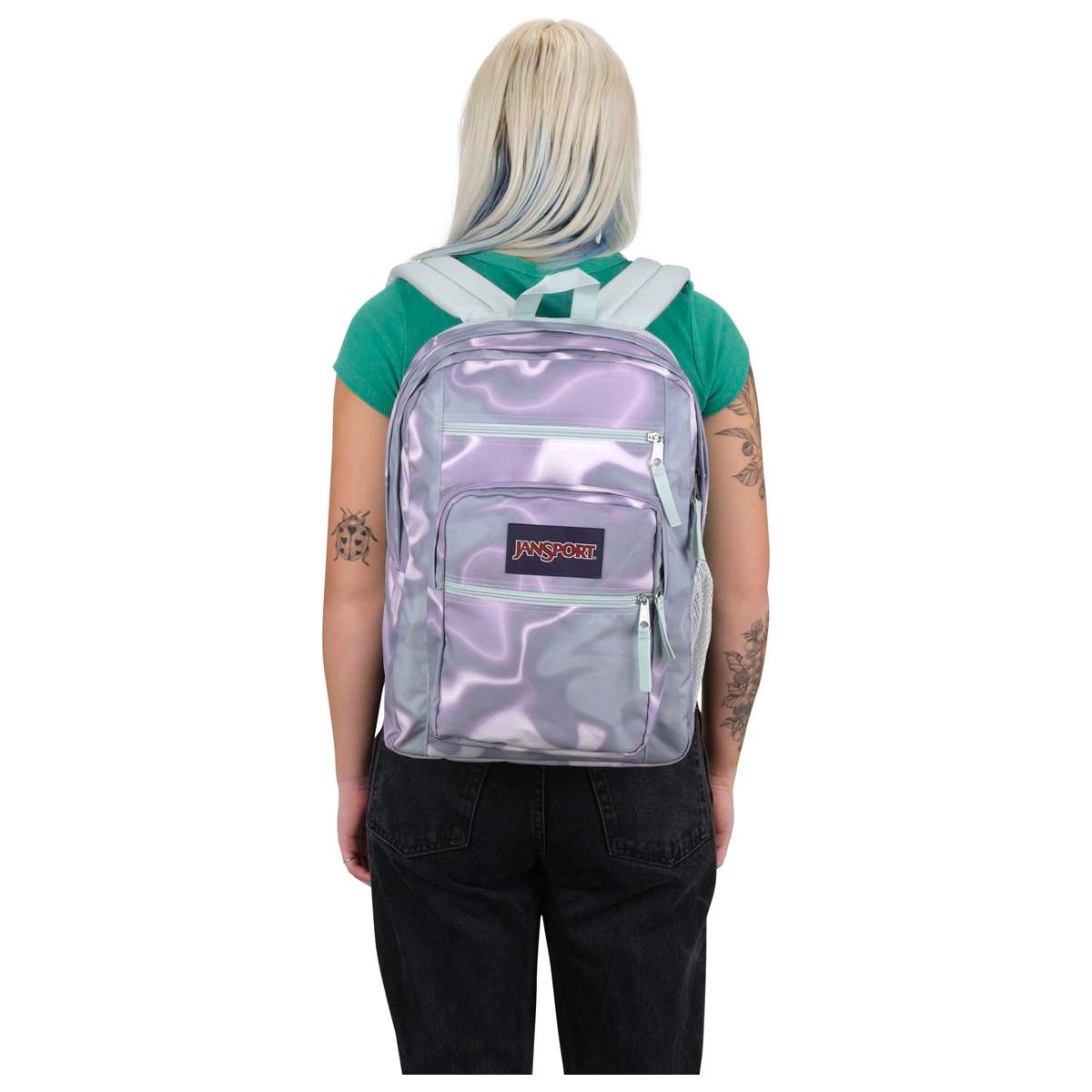 Jansport Big Student Backpack - Platinum Puddles