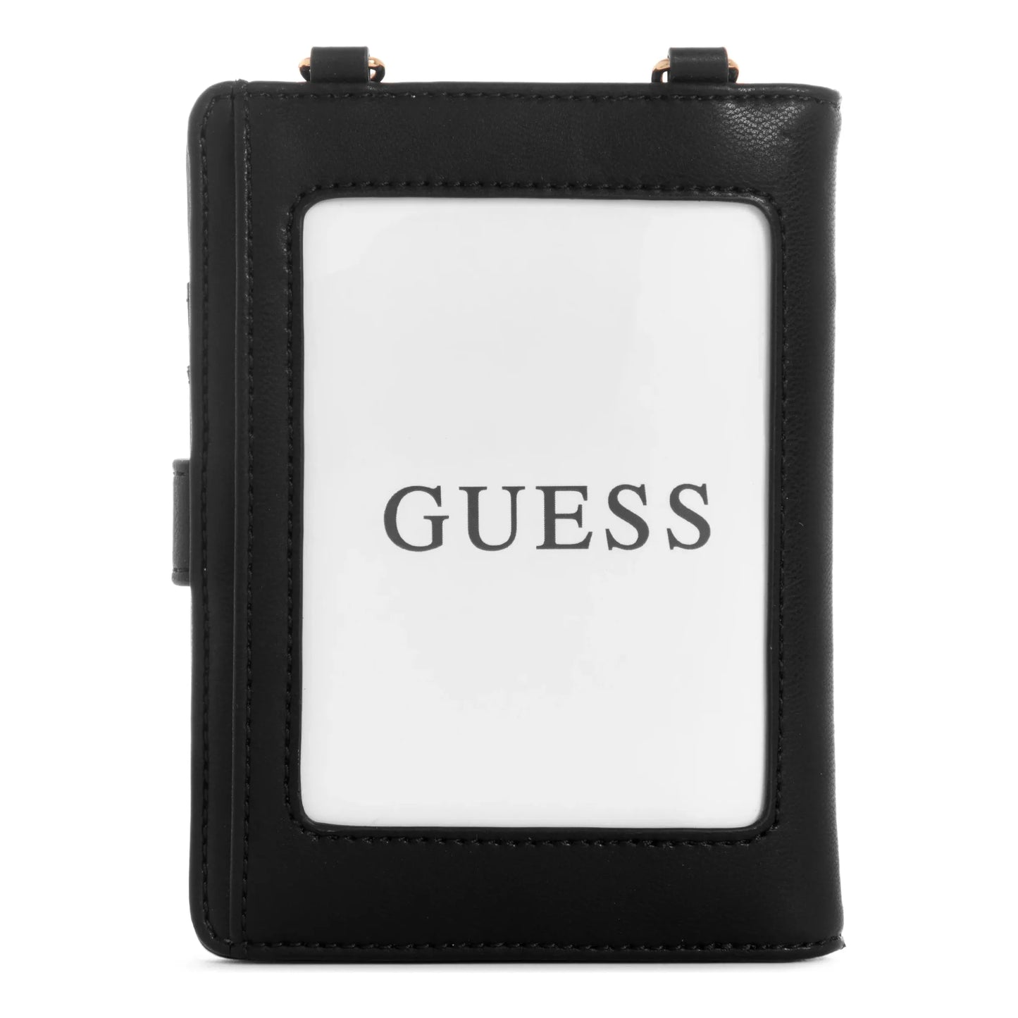 Guess La Femme Chaîne Étui à Passeport - Noir