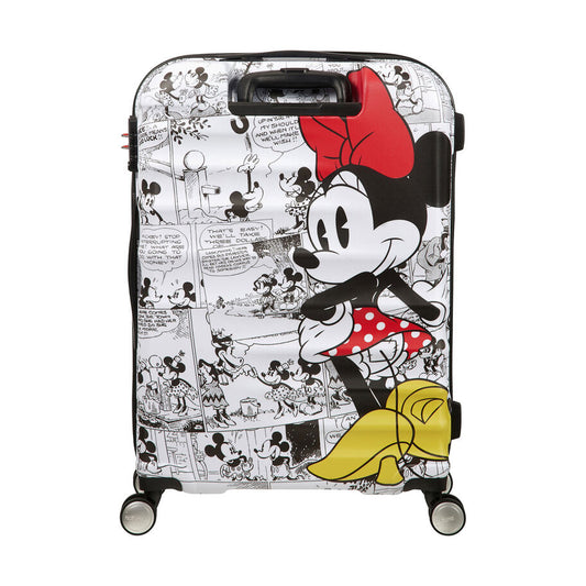 American Tourister Disney Wavebreaker Valise rigide moyenne - Minnie Comics Blanc