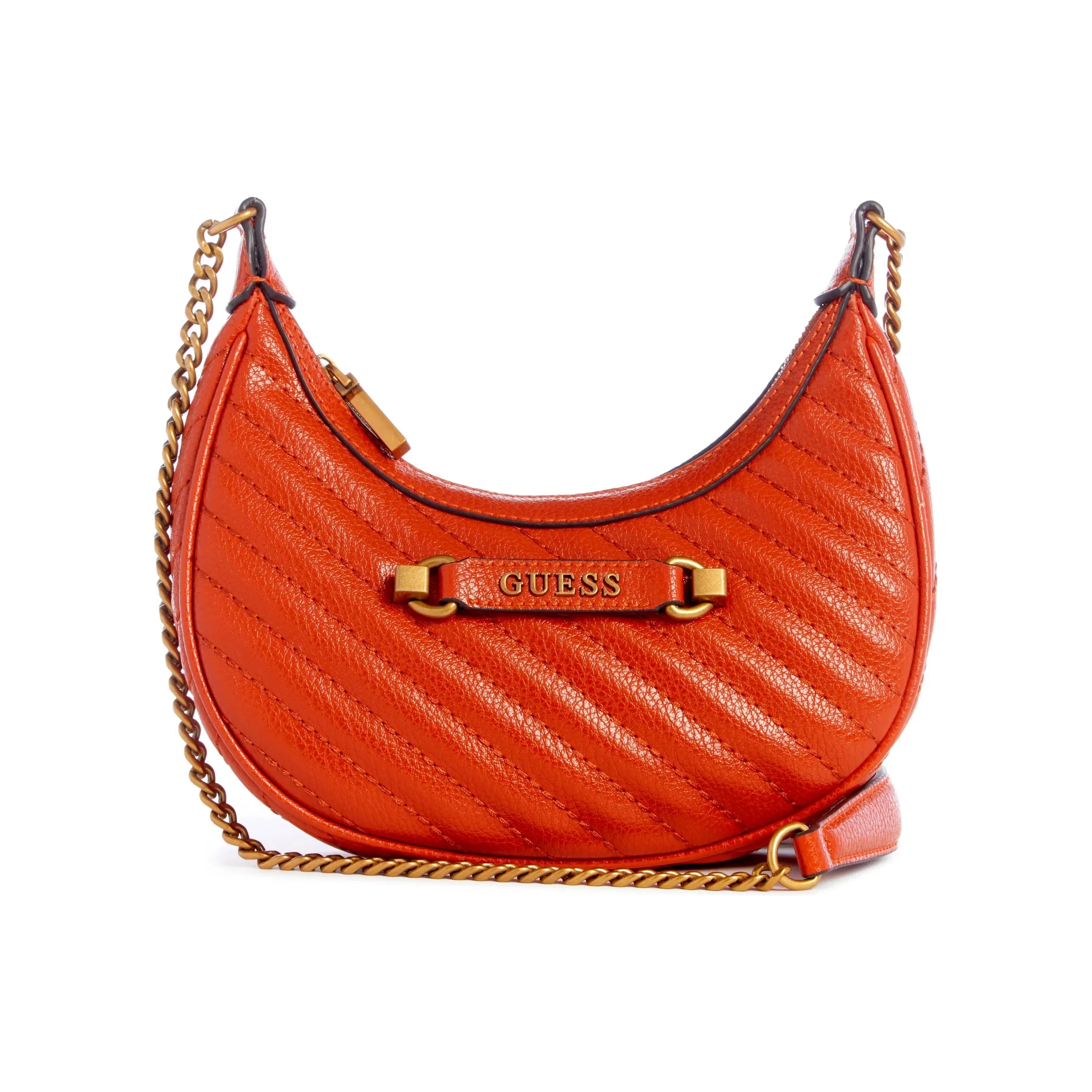 Guess Sela Mini Crossbody Hobo Ginger