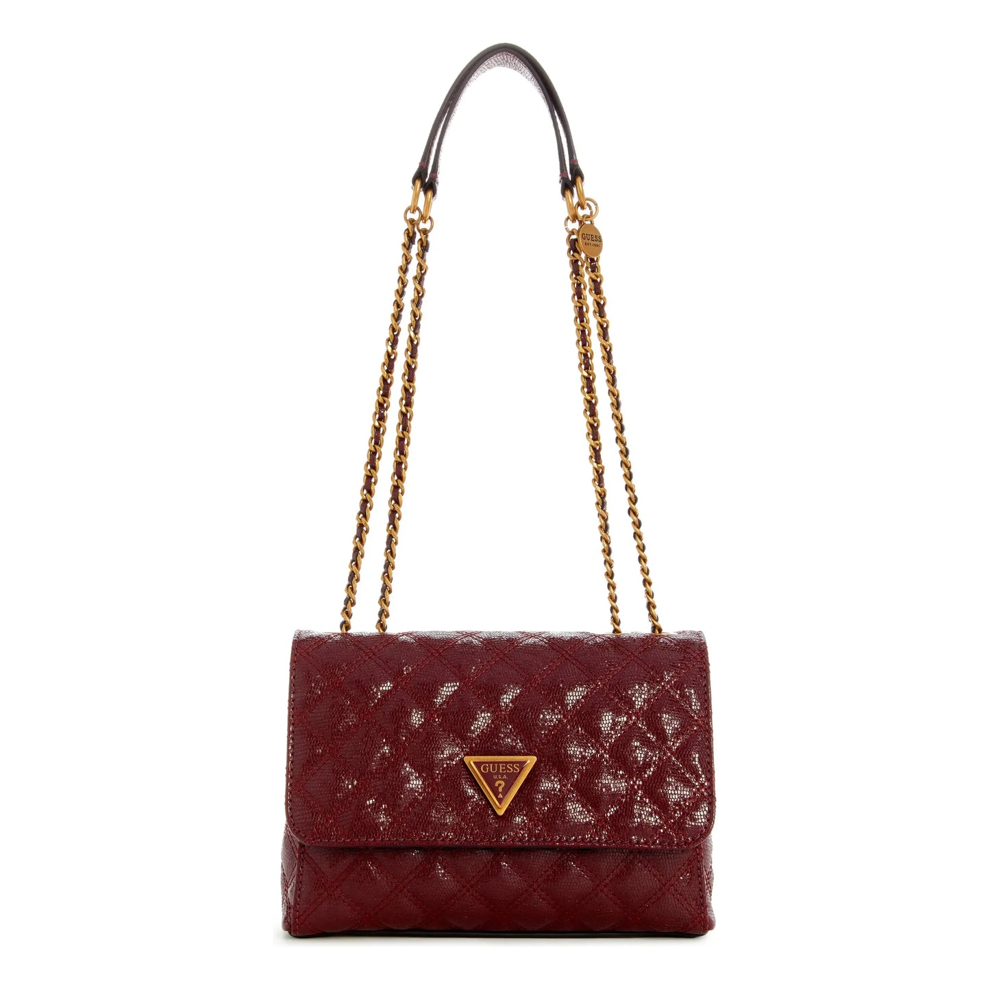Guess Giully 2 Comp Convertible Flap - Burgundy