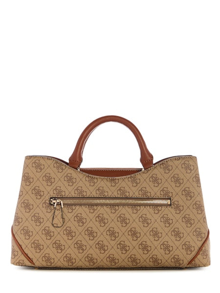 GUESS Dea Girlfriend Satchel - Latte Logo