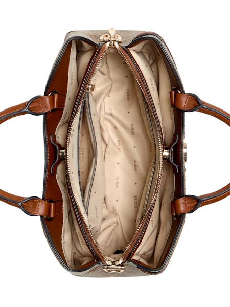 GUESS Dea Girlfriend Satchel - Latte Logo
