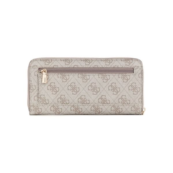 Guess Zamira SLG Large Zip Around Wallet - Dark Taupe