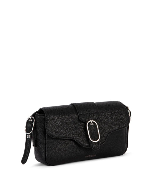 Matt & Nat Isabelle Vegan Crossbody Bag Grain - Black