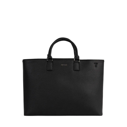 Matt & Nat Sevyn Vegan Satchel Grain - Black
