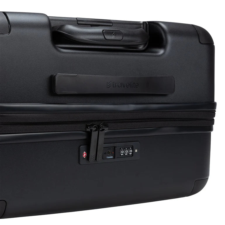 Travelite Epicure Expandable Spinner Hardside Medium Luggage - Black