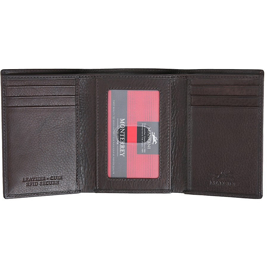 MANCINI Monterrey Portefeuille en Cuir Tri-Fold