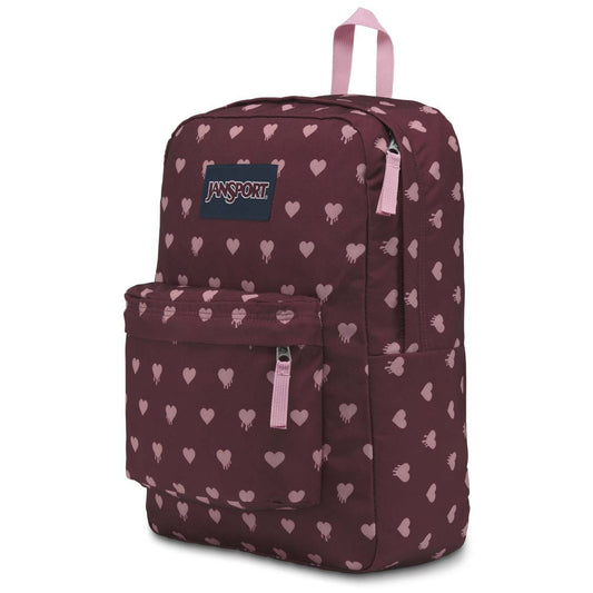 Sac à dos JanSport SuperBreak - Rouge russet Cœurs qui saignent
