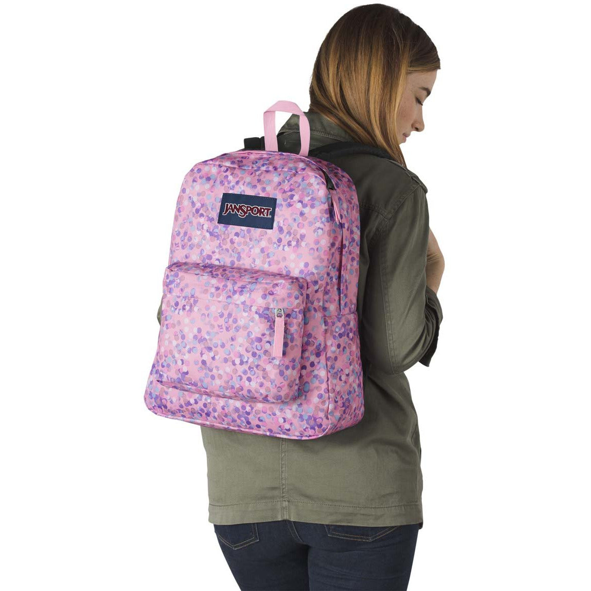 Sac à dos JanSport SuperBreak - Point rose étincelant