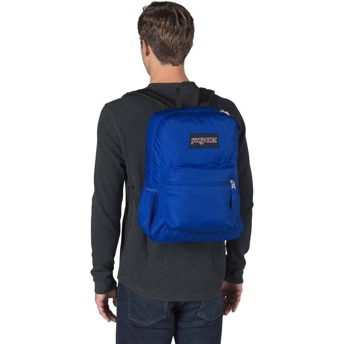 Sac à dos JanSport Cross Town - Bleu Bordure