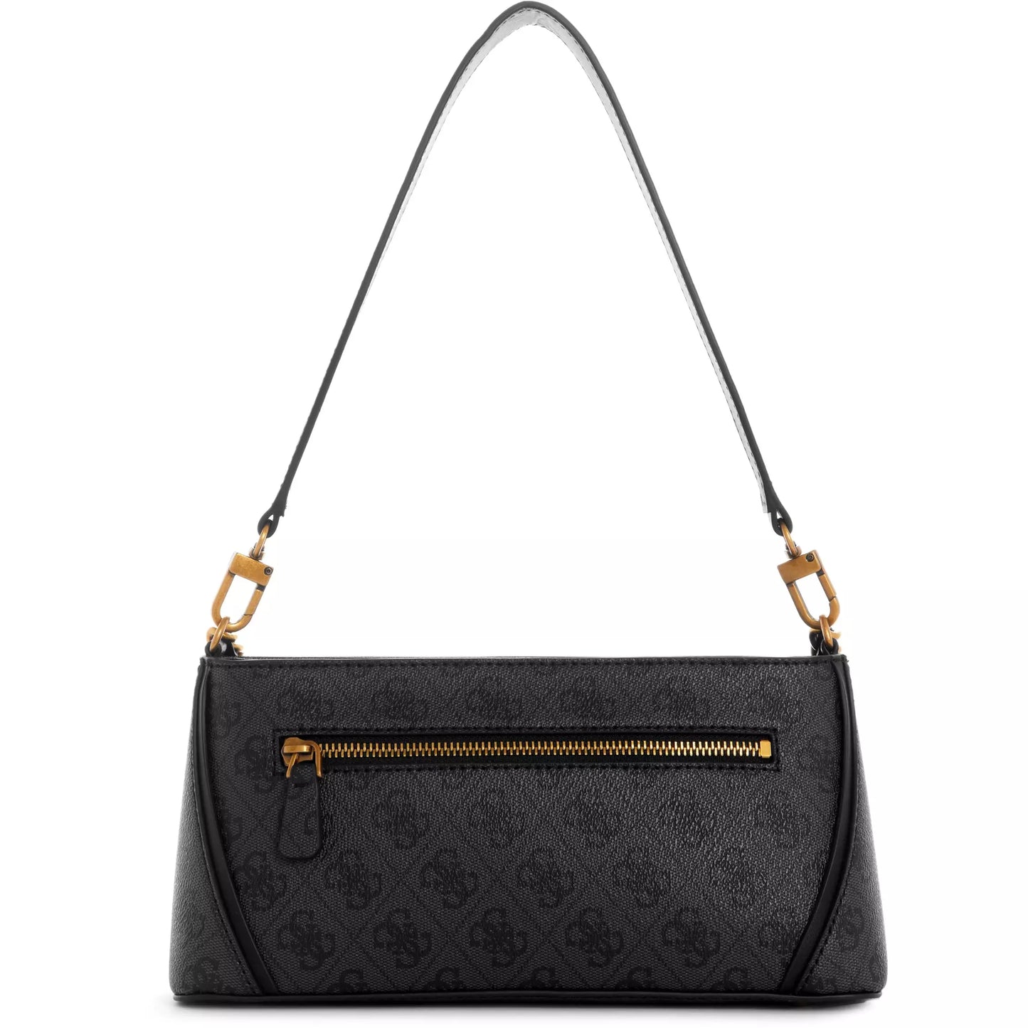 GUESS Izzy Top Zip Shoulder Bag - Logo Charbon