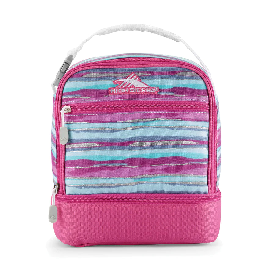 High Sierra Stacked Compartment Lunch Kit - Watercolor Stripes