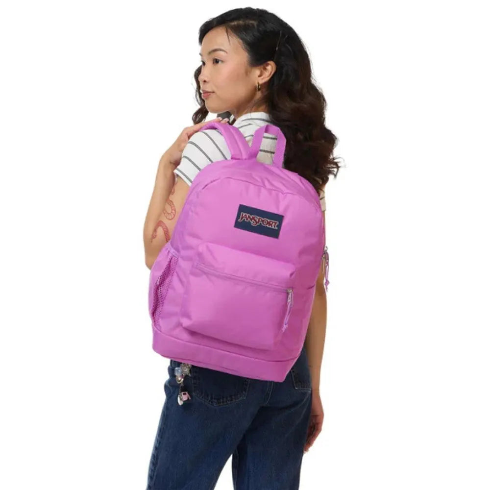 JanSport Cross Town Plus Laptop Backpack - Digital Fuchsia