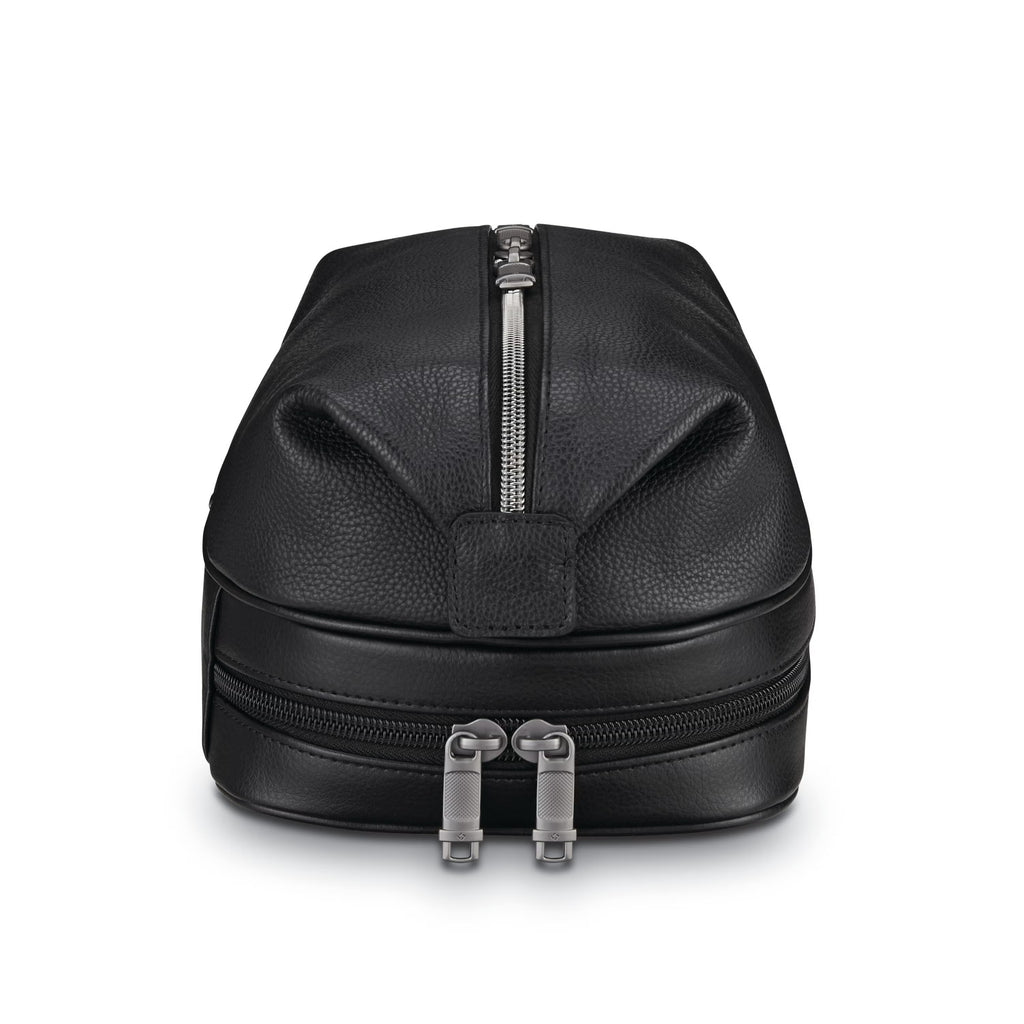 Samsonite Classic Leather Travel Kit With Zip Bottom