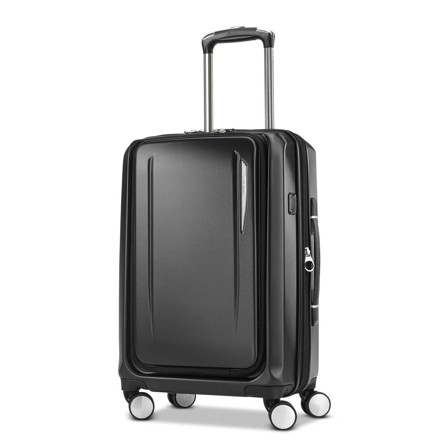 Samsonite Just Right Spinner Valise Cabine Frontale 15" Extensible Coque Rigide - Graphite