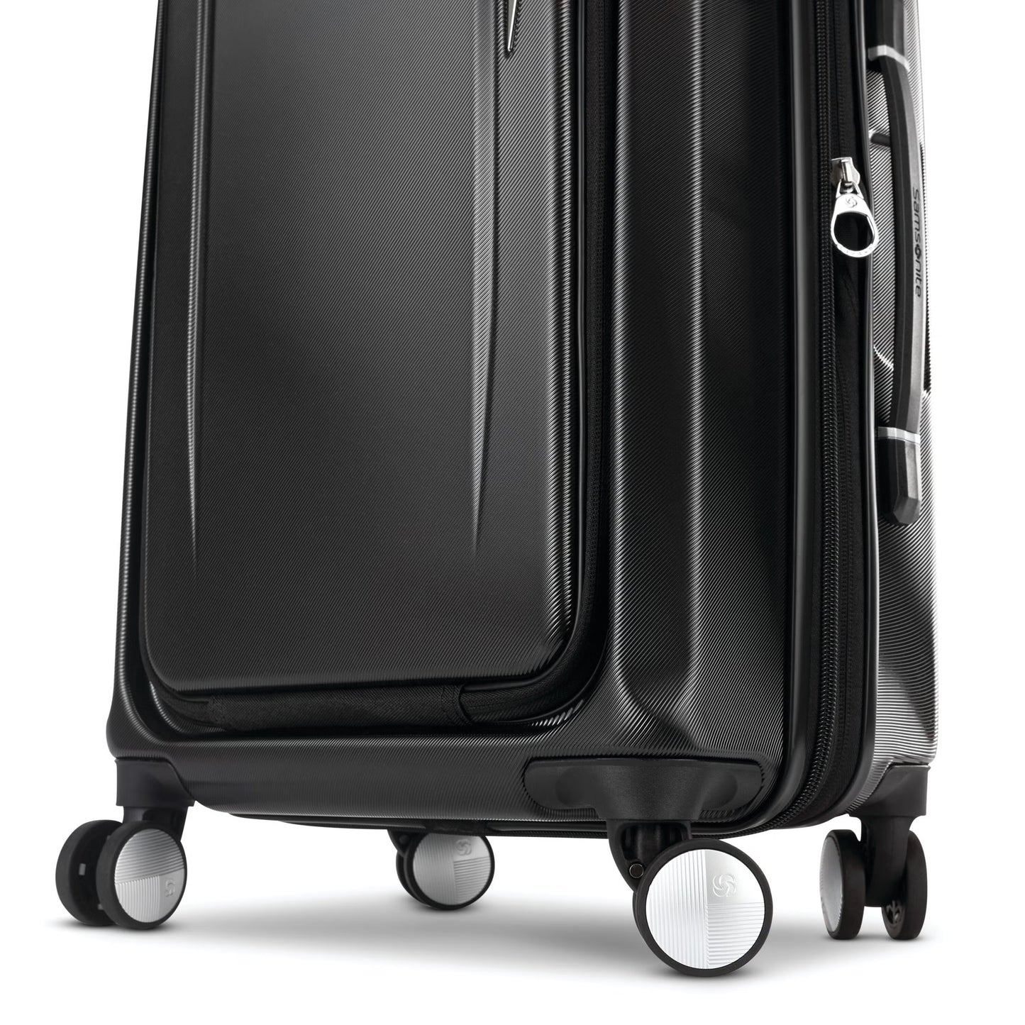 Samsonite Just Right Spinner Valise Cabine Frontale 15" Extensible Coque Rigide - Graphite