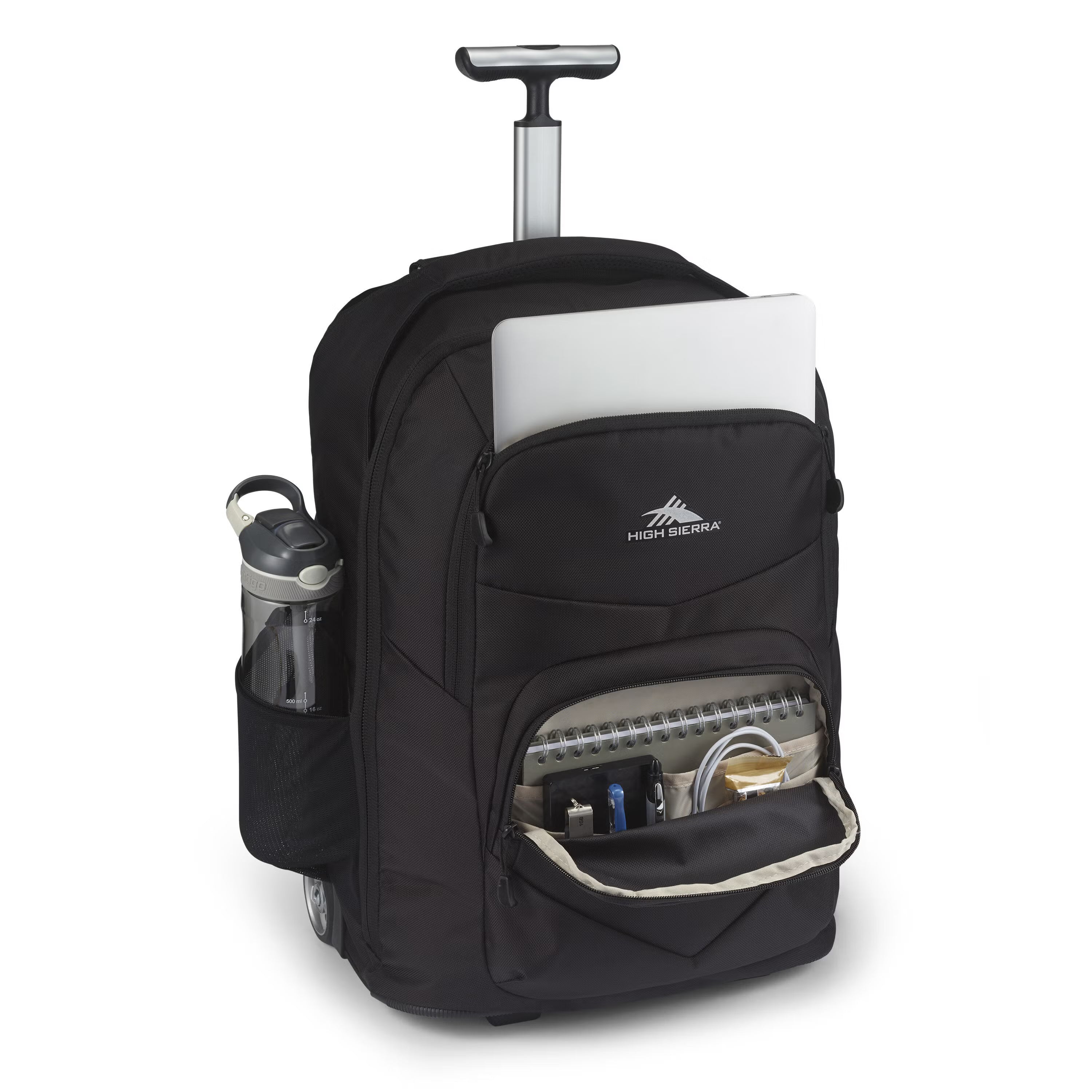High Sierra BTS Powerglide PRO Wheeled Backpack - Black