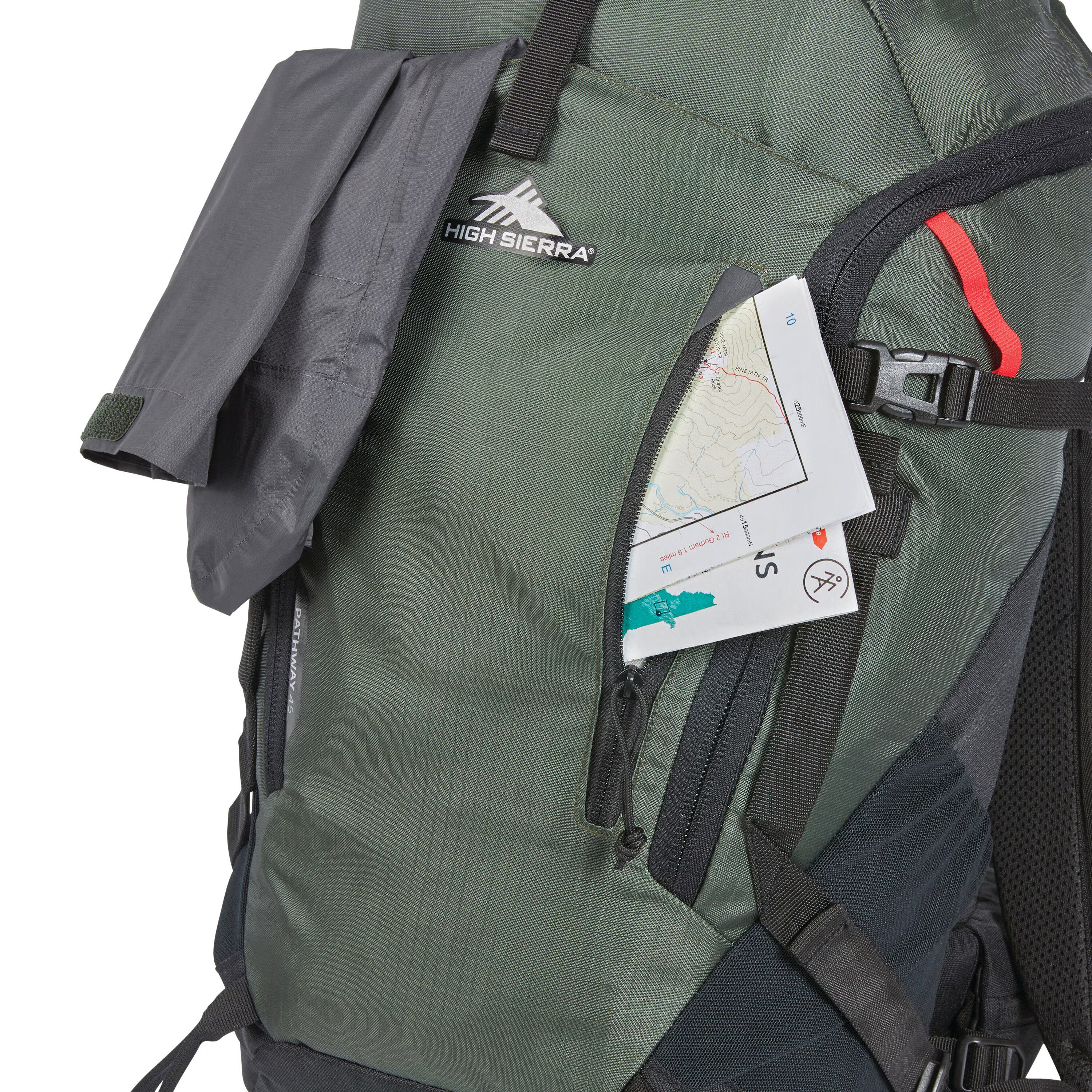 High Sierra Pathway 2.0 Frame Pack 45L - Forest Green/Black