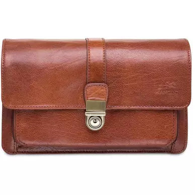 Sac unisexe Mancini Arizona avec organisateur avant - Cognac