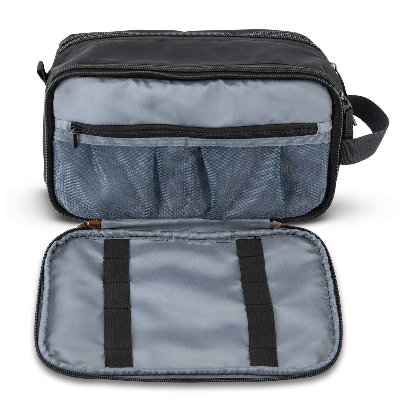 Samsonite Companion Sacs Kits de Voyage Trousse de Voyage Deluxe à Fermeture Éclair Supérieure - Noir