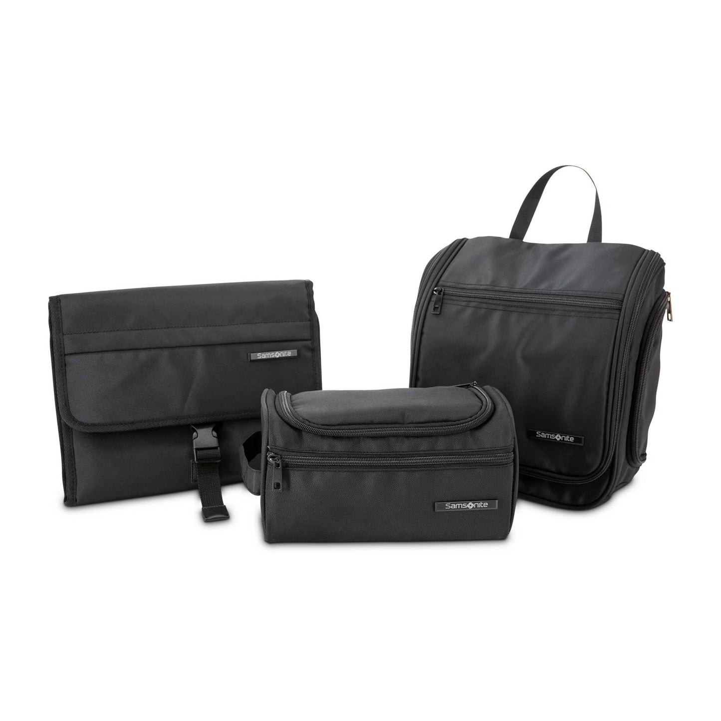 Samsonite Companion Sacs Kits de Voyage Trousse de Voyage à Fermeture Éclair Supérieure - Noir