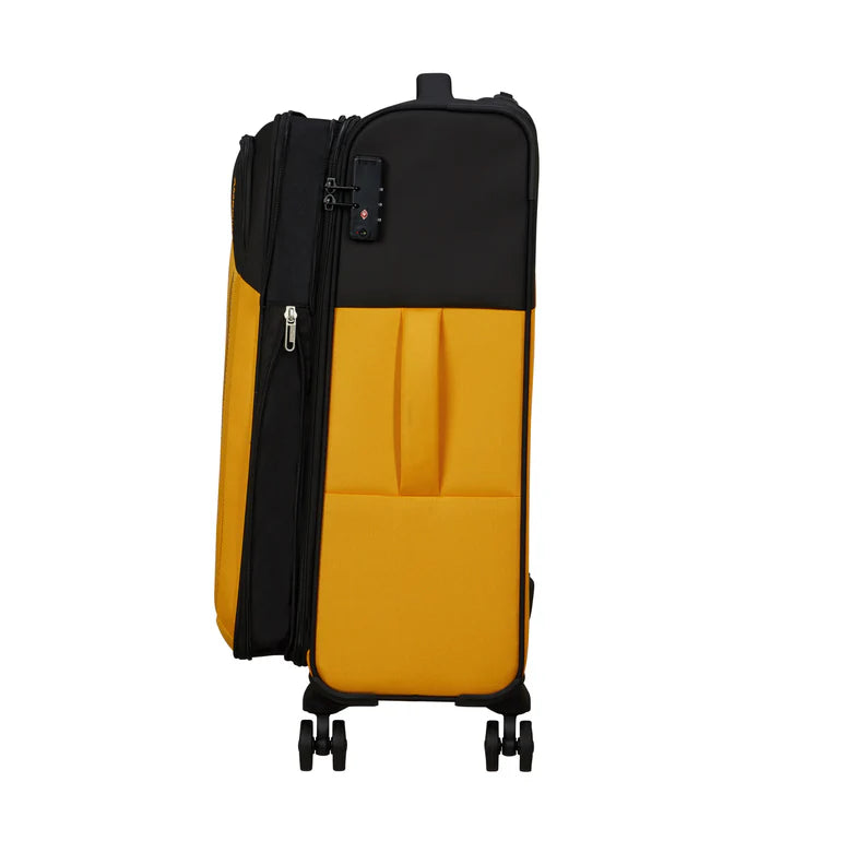 American Tourister Daring Dash Softside Medium Luggage - Black/Yellow