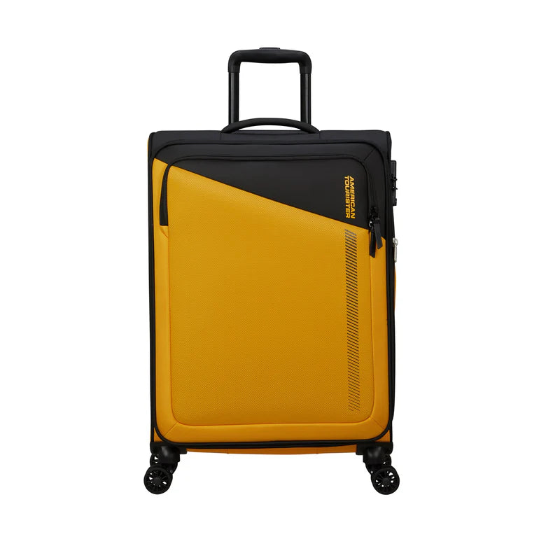 American Tourister Daring Dash Softside Medium Luggage - Black/Yellow