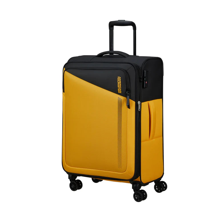 American Tourister Daring Dash Softside Medium Luggage - Black/Yellow