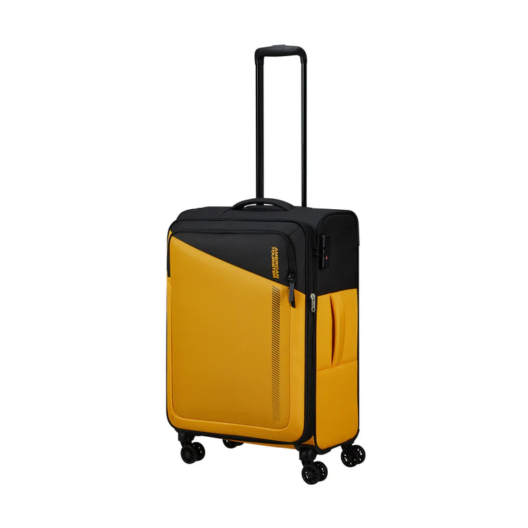 American Tourister Daring Dash Softside Medium Luggage - Black/Yellow