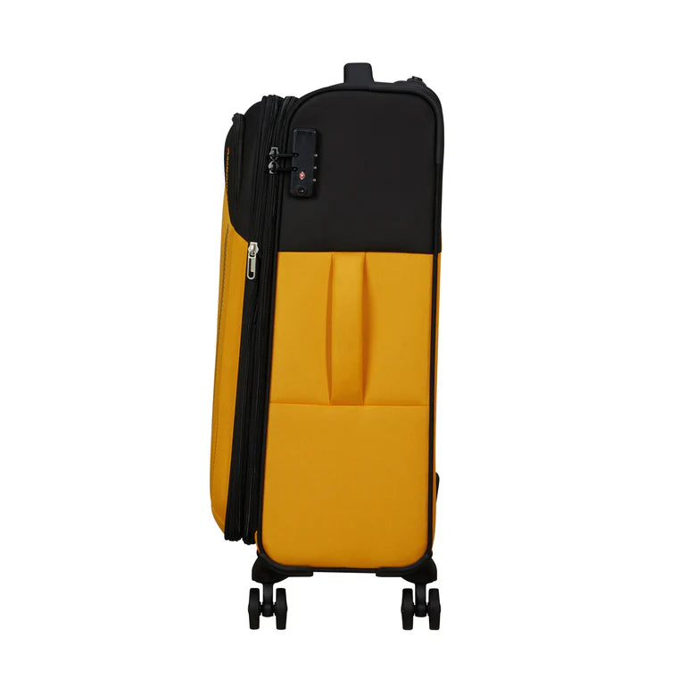 American Tourister Daring Dash Softside Medium Luggage - Black/Yellow